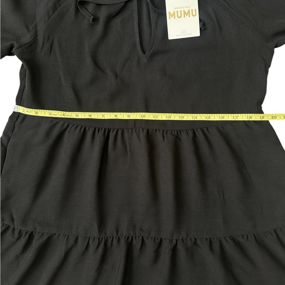SHOW ME YOUR MUMU Viola Black Tiered Mini Dress Women Size XS $168 MSRP - Picture 11 of 11